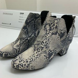 Snake skin booties